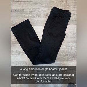 American eagle black bootcut pants